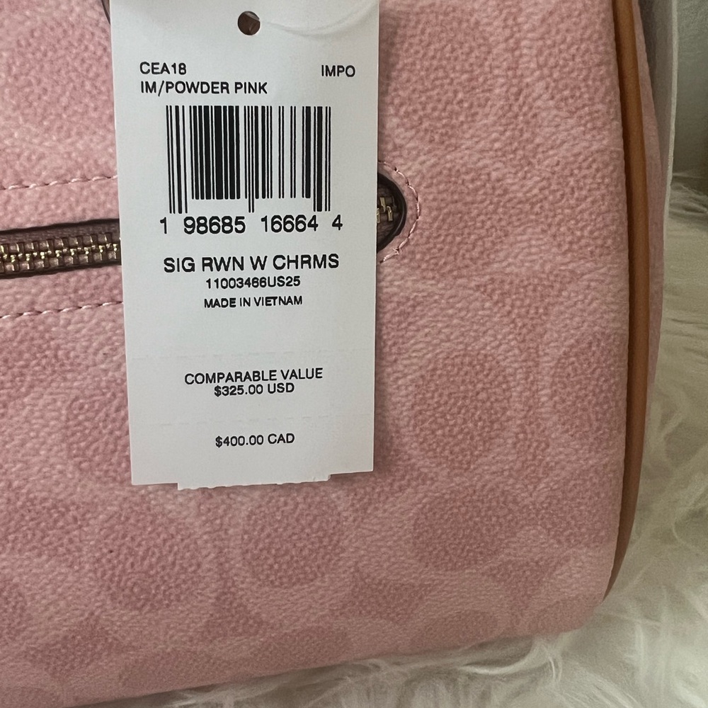 Coach medium Rowan in powder pink - Picture 8 of 12